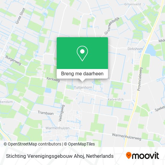 Stichting Verenigingsgebouw Ahoj kaart