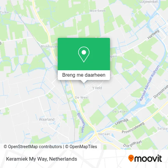 Keramiek My Way kaart