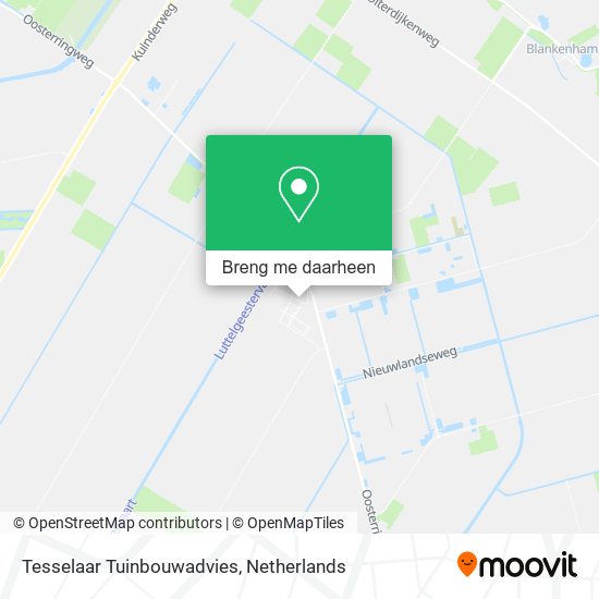 Tesselaar Tuinbouwadvies kaart