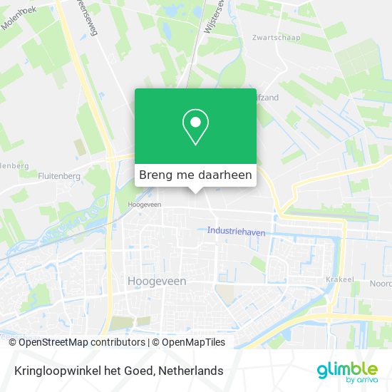 Kringloopwinkel het Goed kaart