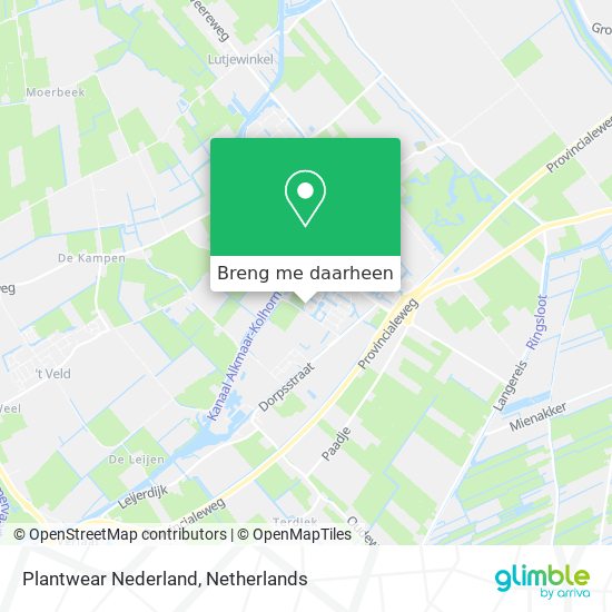 Plantwear Nederland kaart