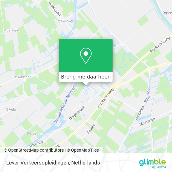 Lever Verkeersopleidingen kaart