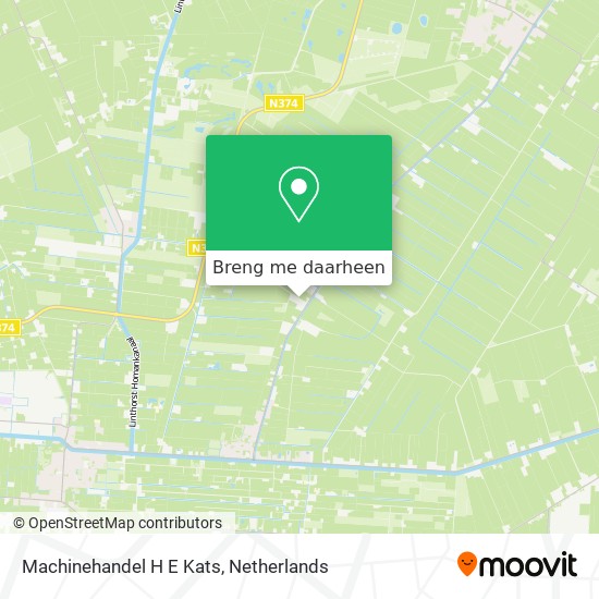 Machinehandel H E Kats kaart