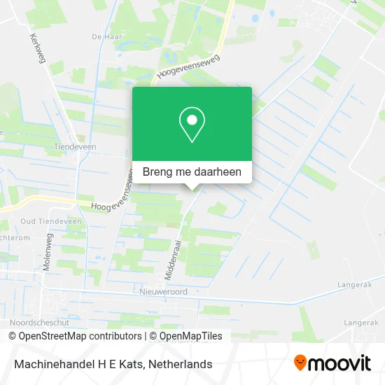Machinehandel H E Kats kaart