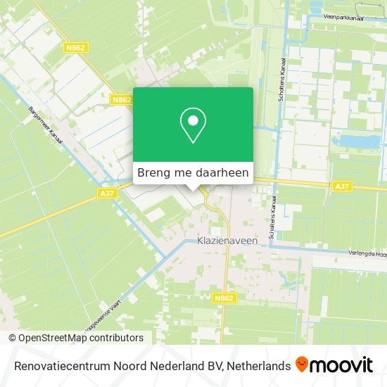 Renovatiecentrum Noord Nederland BV kaart