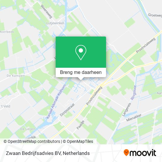 Zwaan Bedrijfsadvies BV kaart