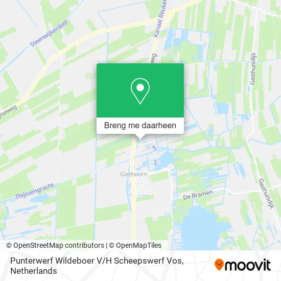 Punterwerf Wildeboer V / H Scheepswerf Vos kaart