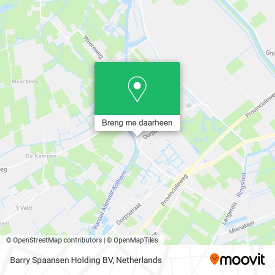 Barry Spaansen Holding BV kaart