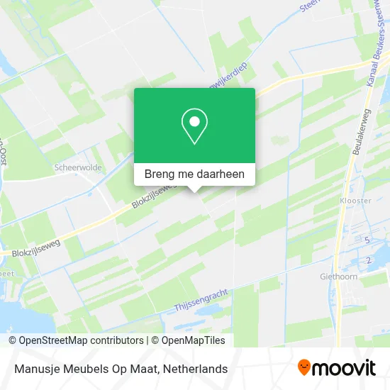 Manusje Meubels Op Maat kaart