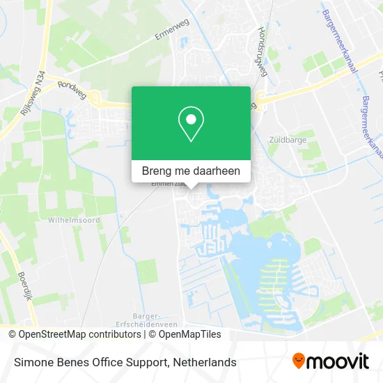 Simone Benes Office Support kaart