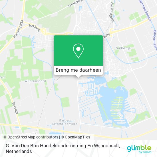 G. Van Den Bos Handelsonderneming En Wijnconsult kaart