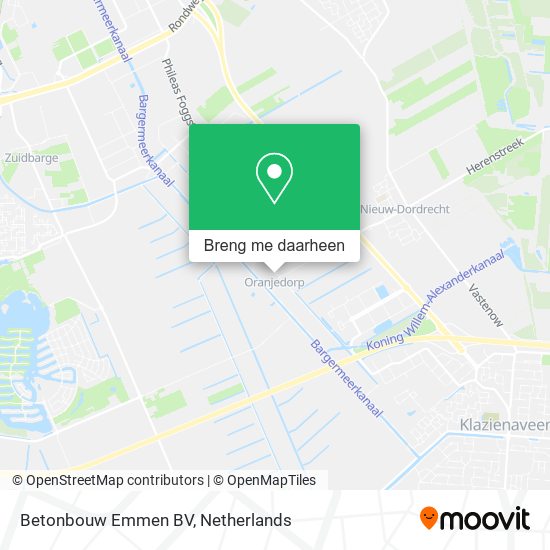 Betonbouw Emmen BV kaart