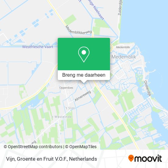 Vijn, Groente en Fruit V.O.F. kaart