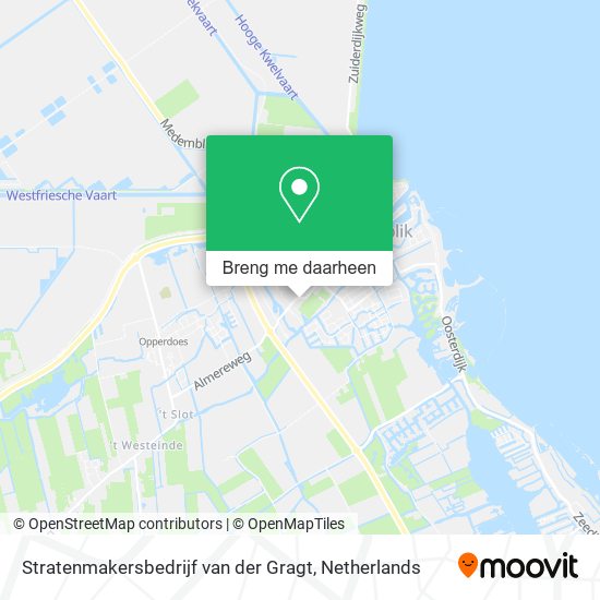 Stratenmakersbedrijf van der Gragt kaart