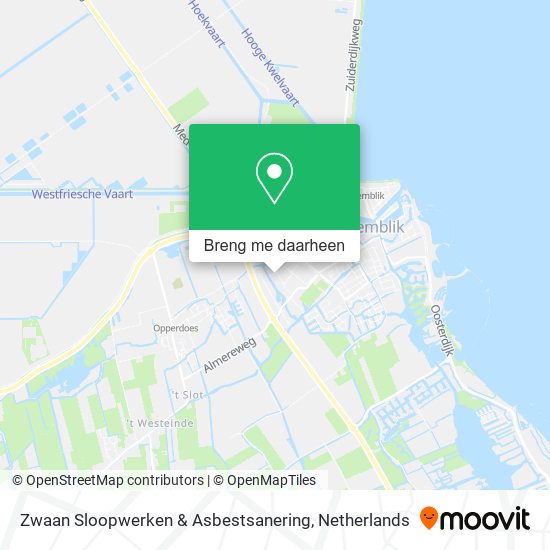 Zwaan Sloopwerken & Asbestsanering kaart