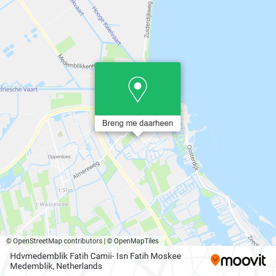 Hdvmedemblik Fatih Camii- Isn Fatih Moskee Medemblik kaart