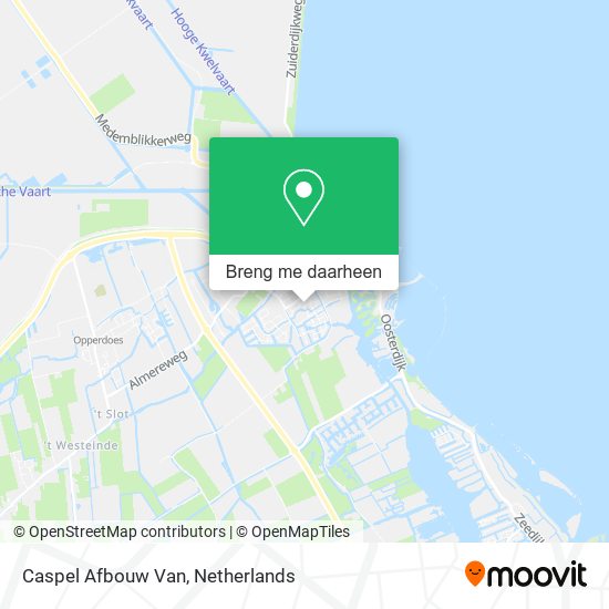 Caspel Afbouw Van kaart
