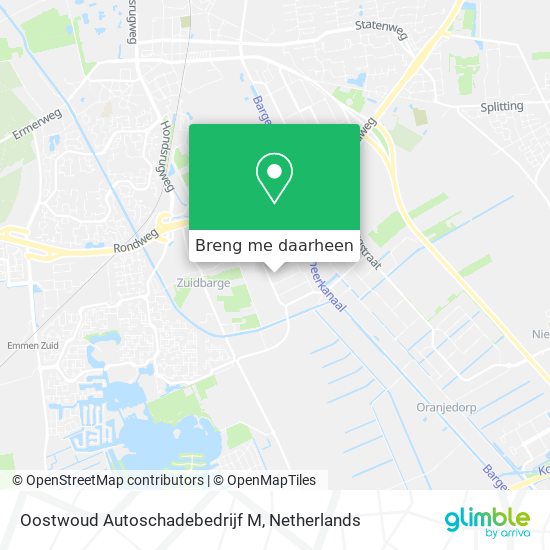 Oostwoud Autoschadebedrijf M kaart