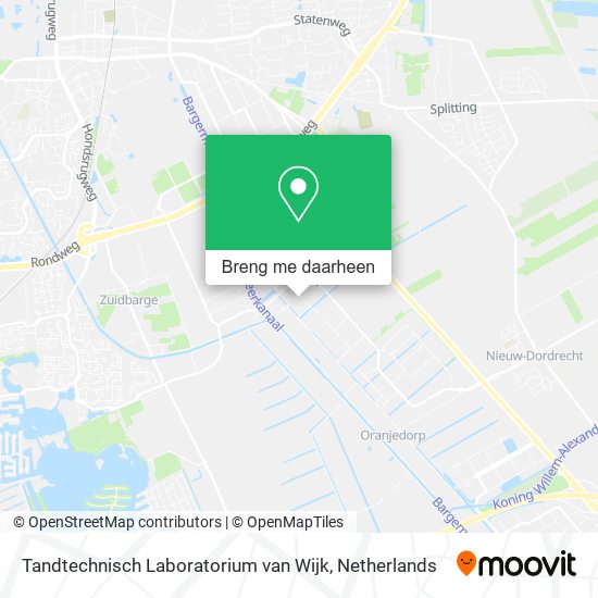 Tandtechnisch Laboratorium van Wijk kaart