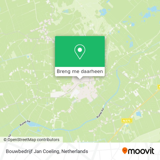 Bouwbedrijf Jan Coeling kaart