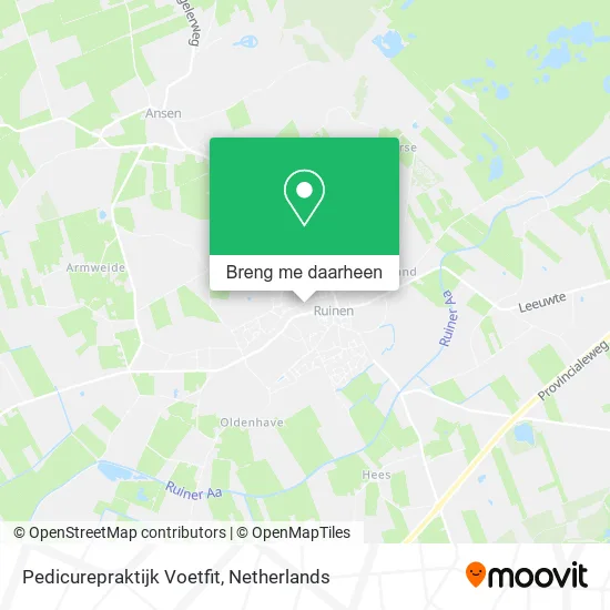 Pedicurepraktijk Voetfit kaart