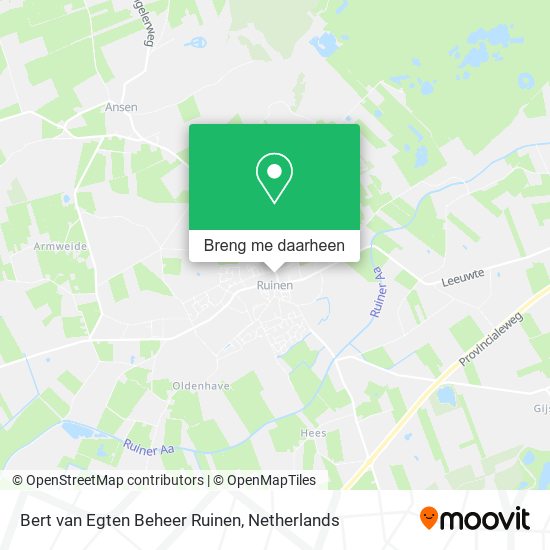 Bert van Egten Beheer Ruinen kaart