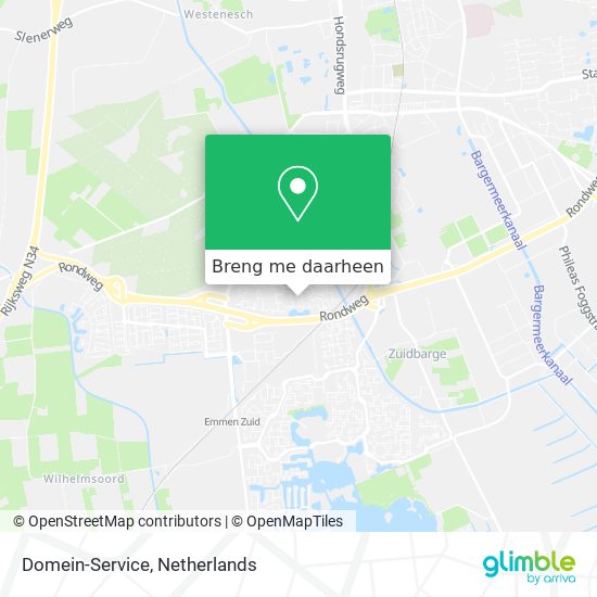 Domein-Service kaart