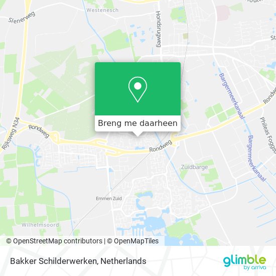 Bakker Schilderwerken kaart