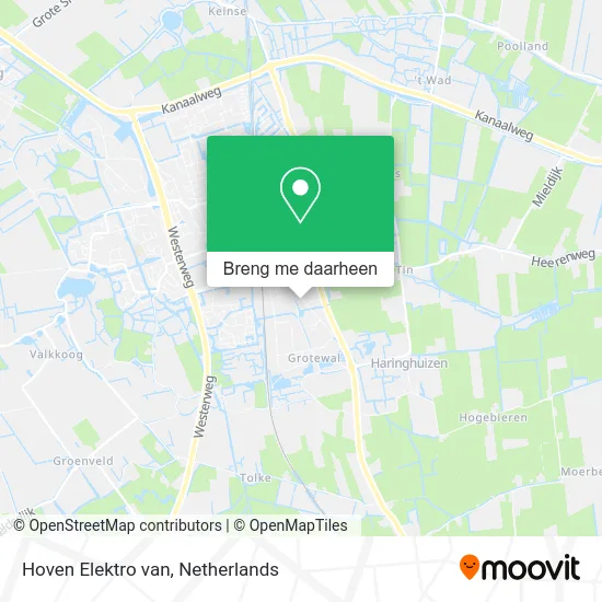 Hoven Elektro van kaart