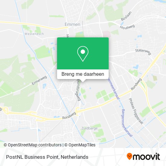 PostNL Business Point kaart