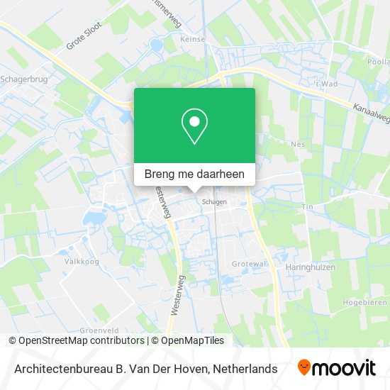 Architectenbureau B. Van Der Hoven kaart