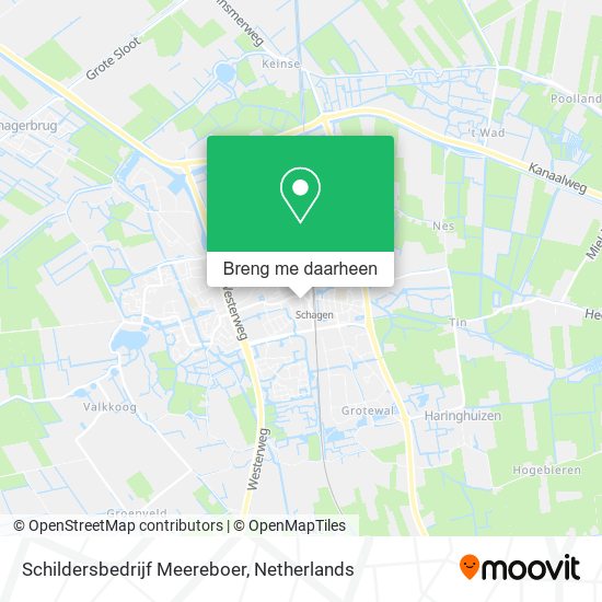 Schildersbedrijf Meereboer kaart