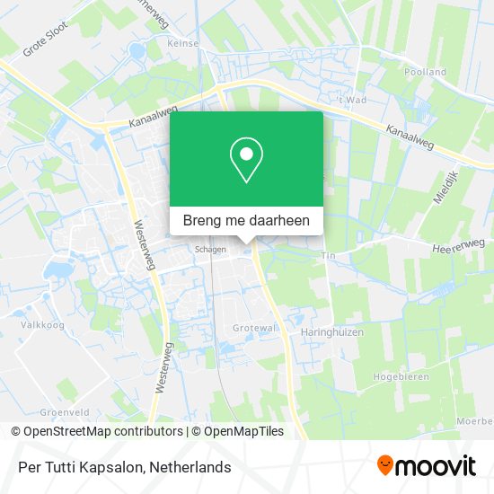 Per Tutti Kapsalon kaart