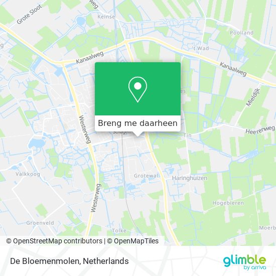 De Bloemenmolen kaart