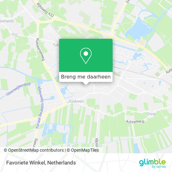 Favoriete Winkel kaart