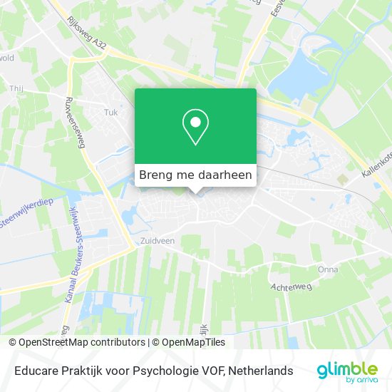 Educare Praktijk voor Psychologie VOF kaart