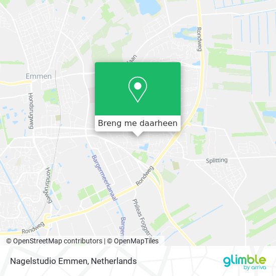 Nagelstudio Emmen kaart