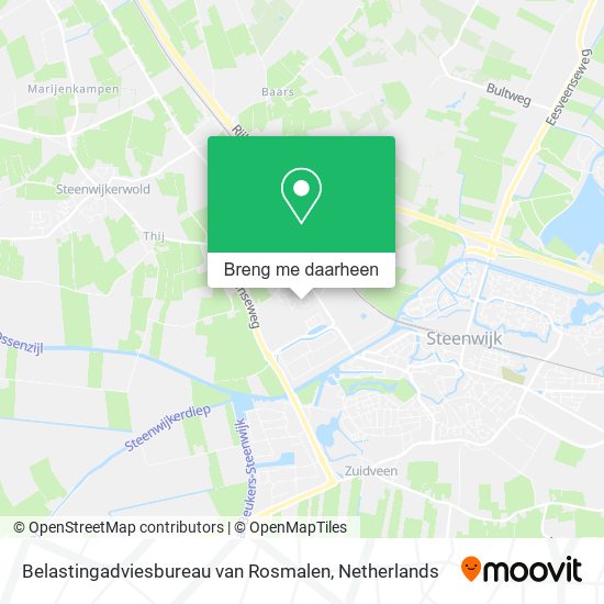 Belastingadviesbureau van Rosmalen kaart