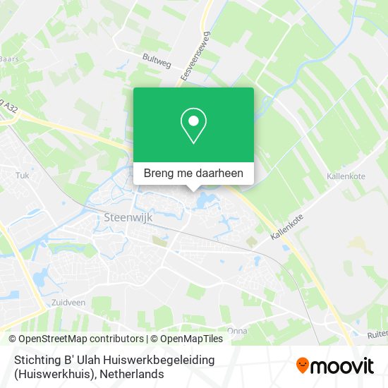 Stichting B' Ulah Huiswerkbegeleiding (Huiswerkhuis) kaart