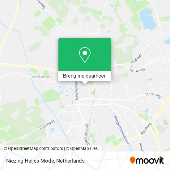 Niezing Heijes Mode kaart