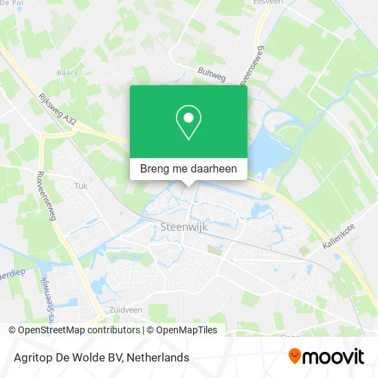 Agritop De Wolde BV kaart