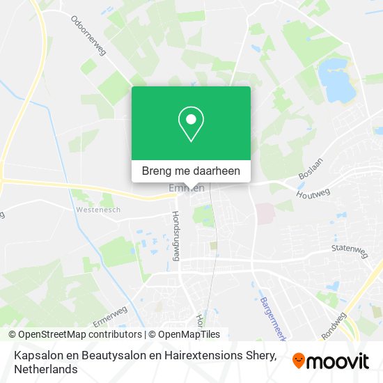 Kapsalon en Beautysalon en Hairextensions Shery kaart