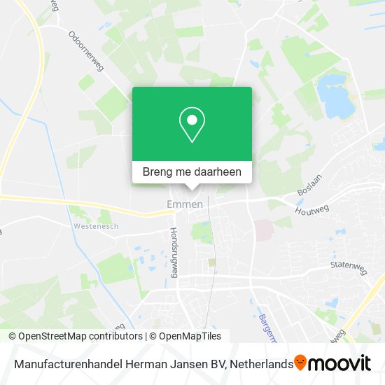 Manufacturenhandel Herman Jansen BV kaart