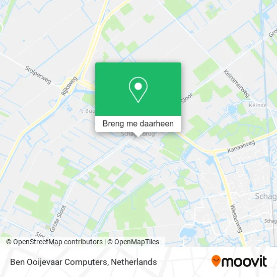Ben Ooijevaar Computers kaart