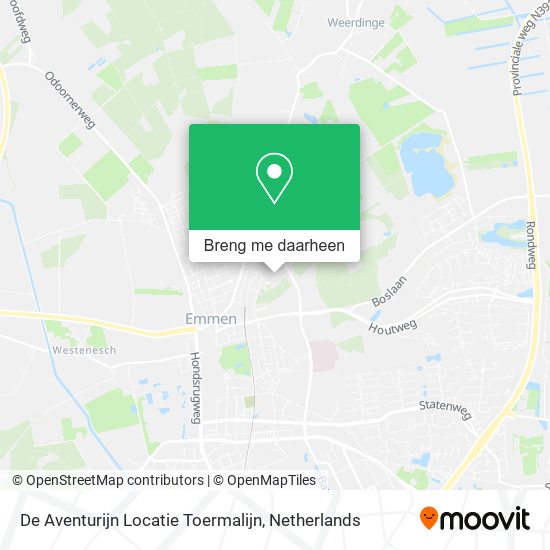 De Aventurijn Locatie Toermalijn kaart