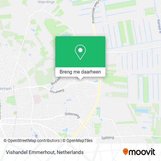 Vishandel Emmerhout kaart