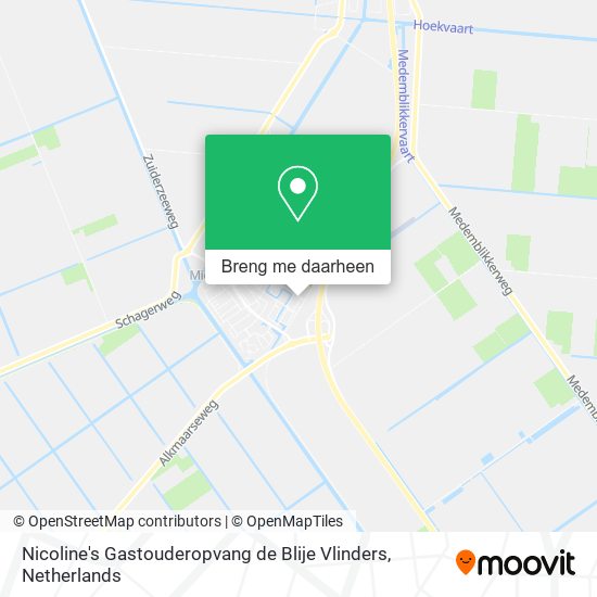 Nicoline's Gastouderopvang de Blije Vlinders kaart