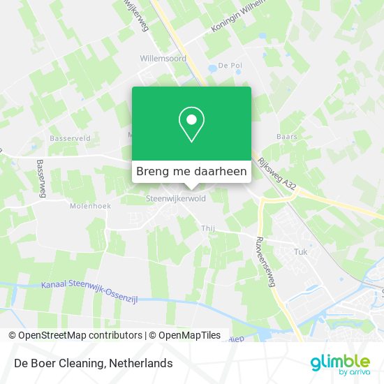 De Boer Cleaning kaart