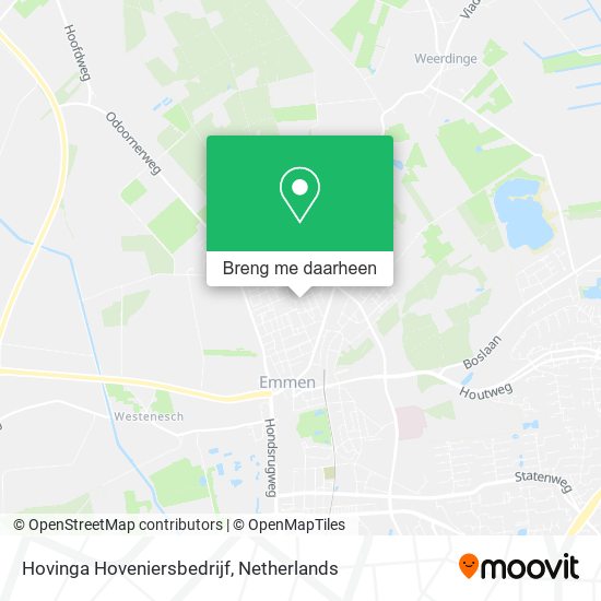 Hovinga Hoveniersbedrijf kaart