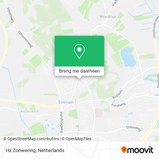 Hz Zonwering kaart